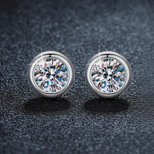 New 925 Sterling Silver Earrings 5A Zircon for Women Good Quality Wedding Engagement Jewelry Fashion