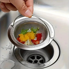 1pc Kitchen Sink Strainer W/Handle, RV Kitchen Sink, Sink Waste Strainer, Stainless St close-up view