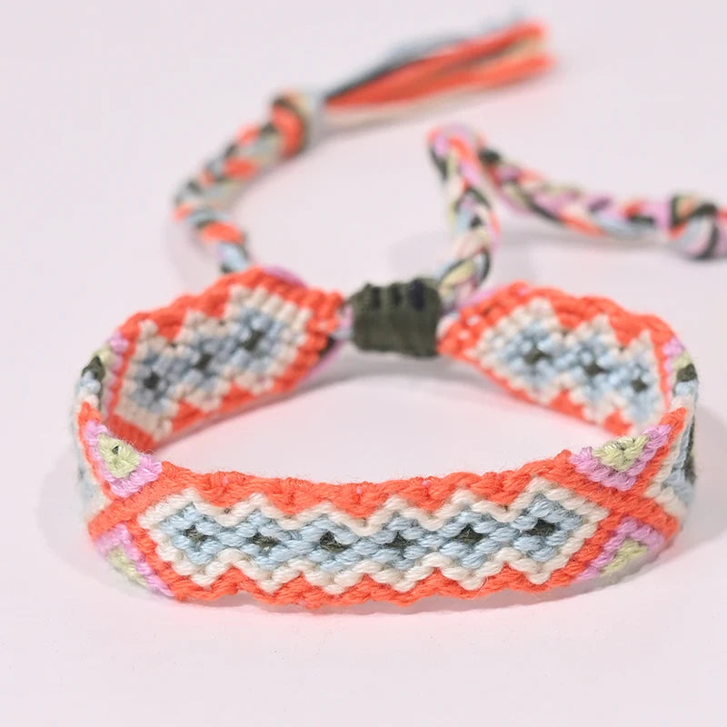 Rope Weave Bohemia Friendship Bracelet | Handmade Summer Beach Style Jewelry additional angle