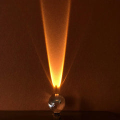 Crystal LED Table Lamp | Italian Designer Eye of the Sky Bedside Decor close-up view