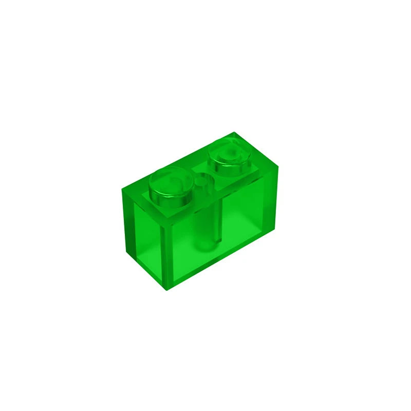 Educational Assemblage Gobricks Brick 1 x 2 without Bottom Tube | Compatible with Lego close-up view