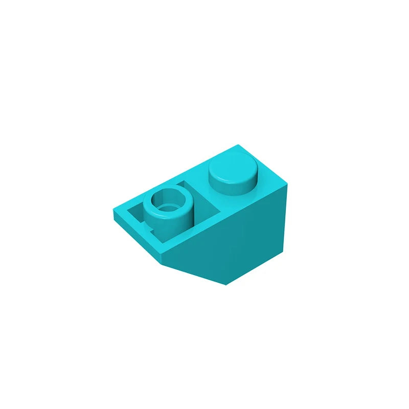 Gobricks GDS-597 Slope, Inverted 45 2x1 | Compatible Building Block for DIY alternate view
