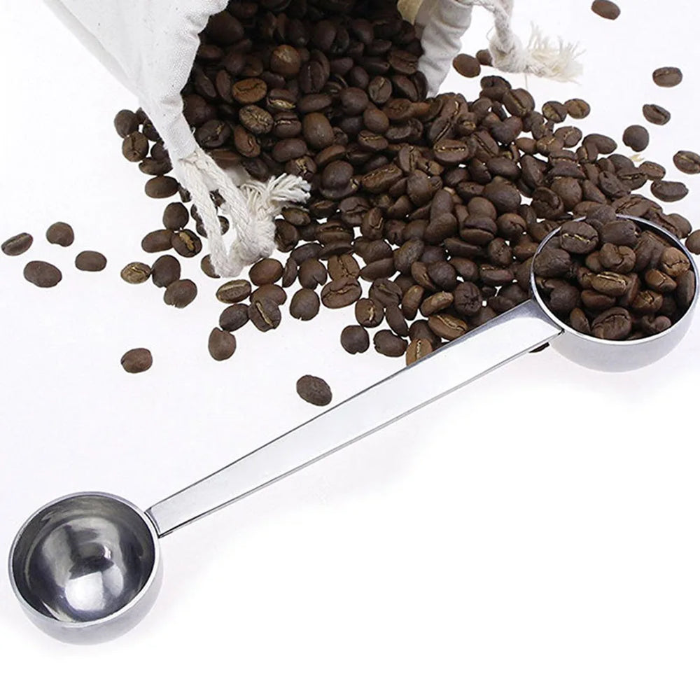 Double Side Measuring Spoon | Stainless Steel Coffee Scoop with Tablespoon and Teaspo lifestyle view