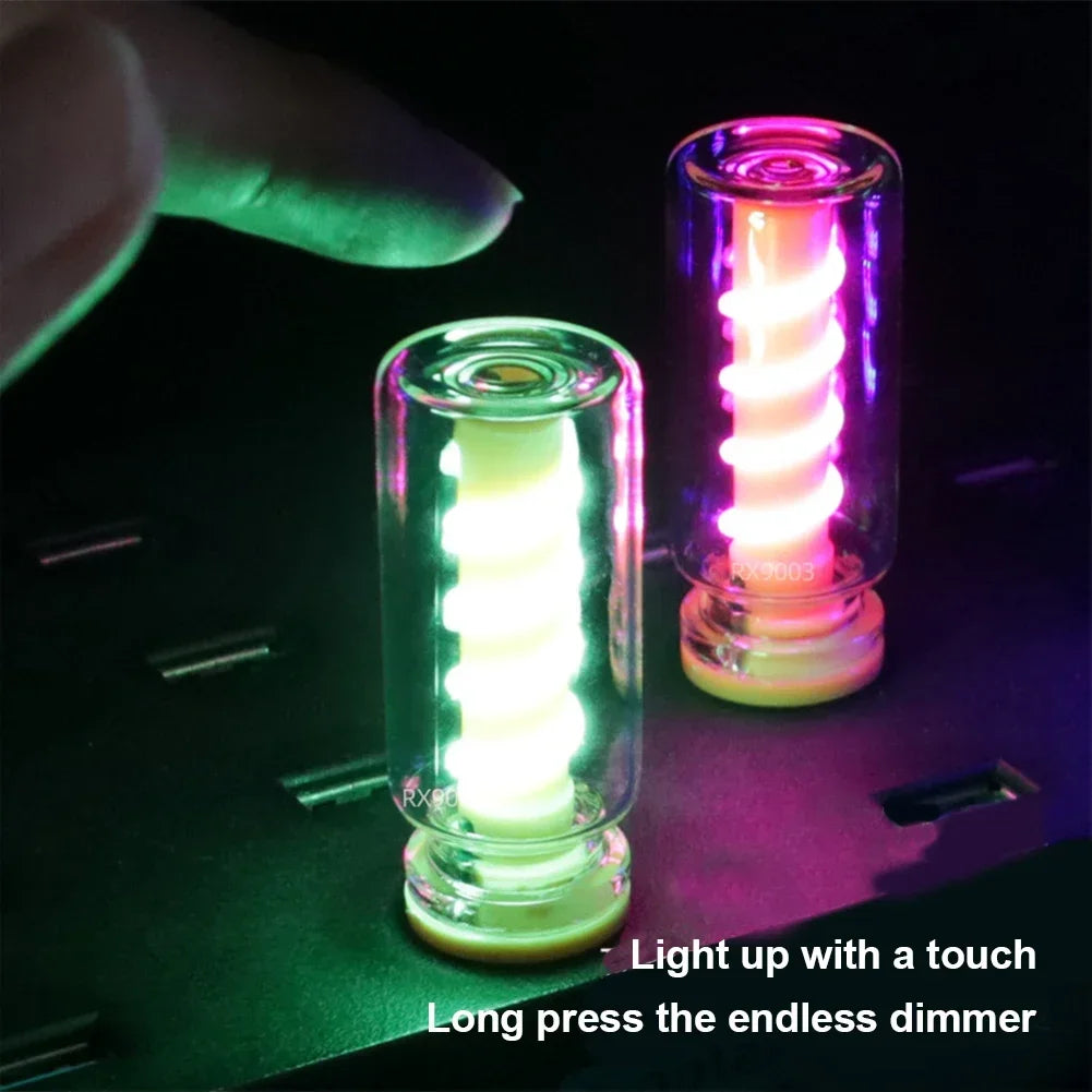 5V USB LED Spiral Filament Touch Dimming Bulb | Retro Night Light Atmosphere Lamp alternate view