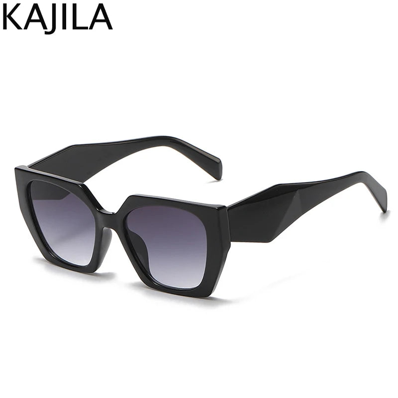 Cat Eye UV400 Square Punk Sunglasses close-up view