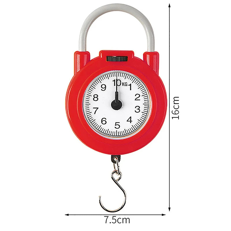 Portable 10kg Hanging Mechanical Scale | Luggage & Kitchen Weight Tool alternate view
