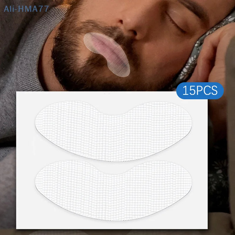 Anti-Snoring Stickers for Better Sleep | 15 Pcs Mouth Correction Tape alternate view