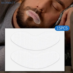 Anti-Snoring Stickers for Better Sleep | 15 Pcs Mouth Correction Tape alternate view