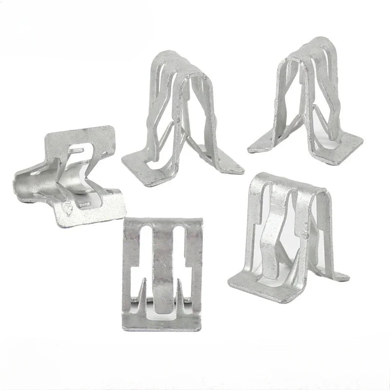 10-50PCS Metal Retainer Clip Car Center Console Metal Fixing Clips DVD Base Interior Buc detail view
