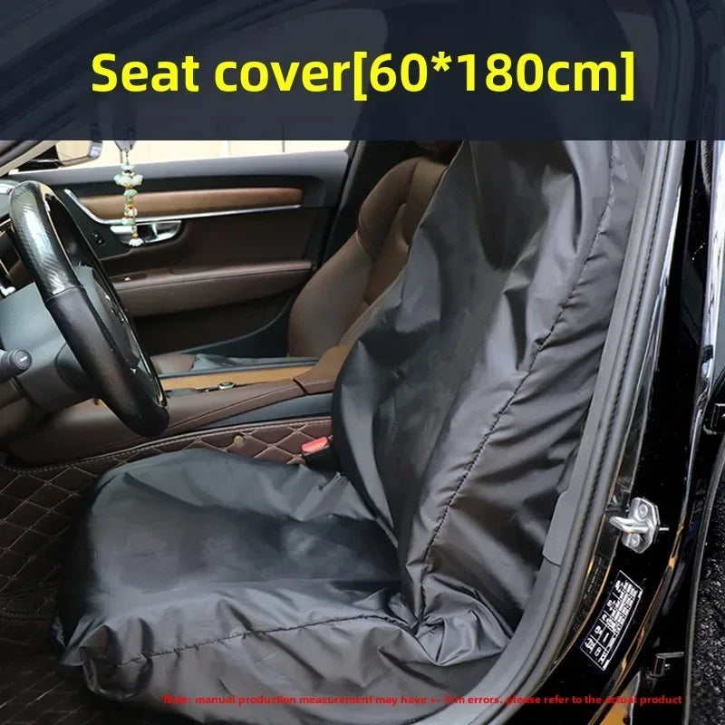 Car Seat Cover for Front Rear Seats Waterproof Antifouling Dust Covers for Steering W alternate view