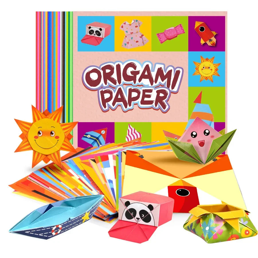 Origami Paper Set 54 Sheets | Double-Sided Folding Paper with Instructions alternate view