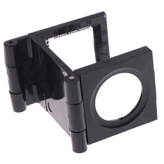 10X 28mm Folding Magnifier Stand Loupe with Scale | Textile & Jewelry Inspection Tool detail view
