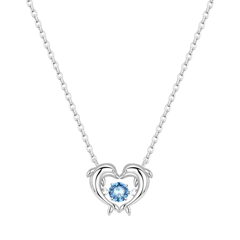 Romantic Pink Crown Heart Pendant Necklace Genuine 925 Sterling Silver Elegant Fine additional angle