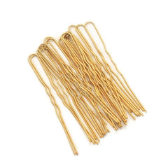 20PCS 5/7cm U Shaped Hairpin Gold Bridal Hairstyle Tool Alloy Gifts Barrette Hair Clips Bobby Pins M