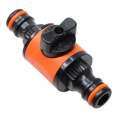 /2PCS Equal Garden Hose Shut Off Valve Fitting Plastic Tubing Tap Adapter Quick Joint close-up view