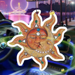 Mosaics Sun Moon wall decoration pendant popular style car incense car perfume perfume lasting fragr