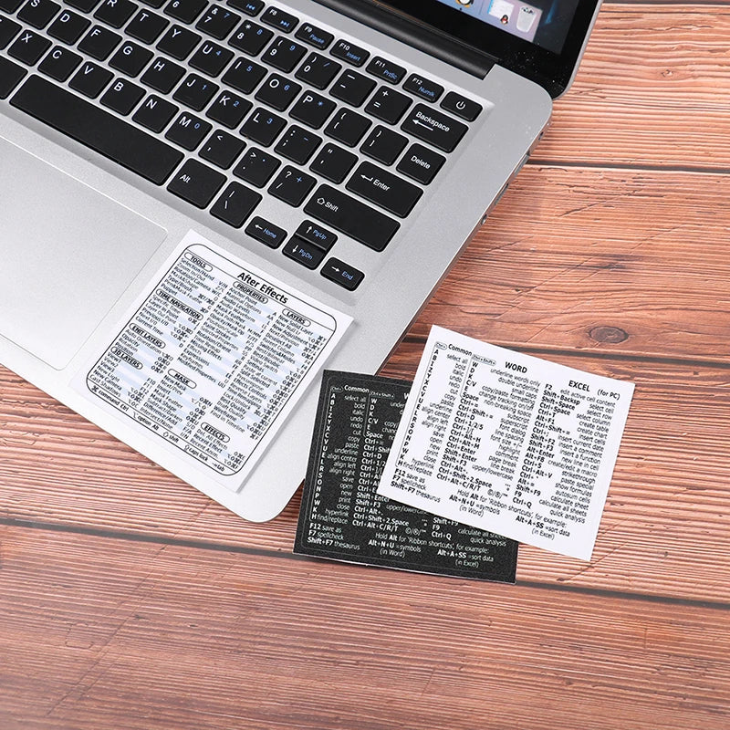 Windows PC Keyboard Shortcut Sticker | Reference Guide for Laptop Desktop lifestyle view