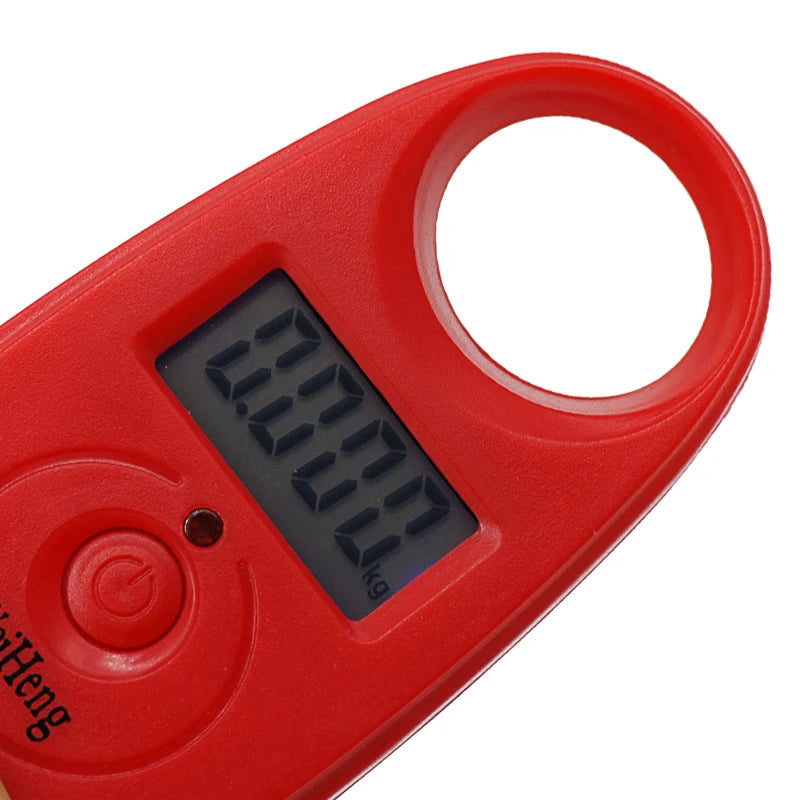 Mini Hanging Digital Scale 25kg | Portable Luggage and Fishing Scale close-up view