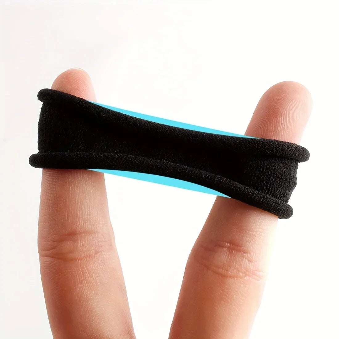 Ties Ponytail Holder Scrunchies Kids Hair for Girls Black Hairband Rubber lifestyle view