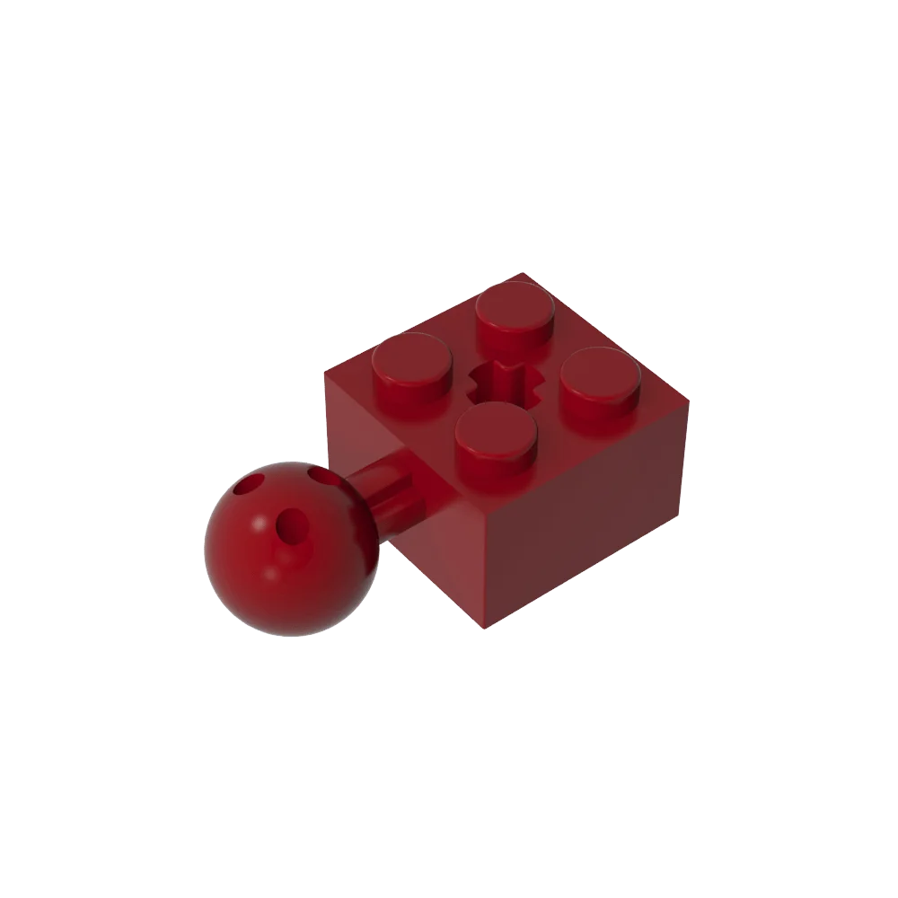 Gobricks GDS-976 Technical Brick Modified 2 x 2 with Ball Joint and Axle Hole | Compa alternate view