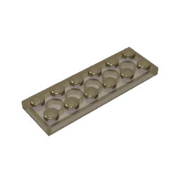 Plate 2 x 6 Building Block | Compatible Building Brick for DIY Creations close-up view