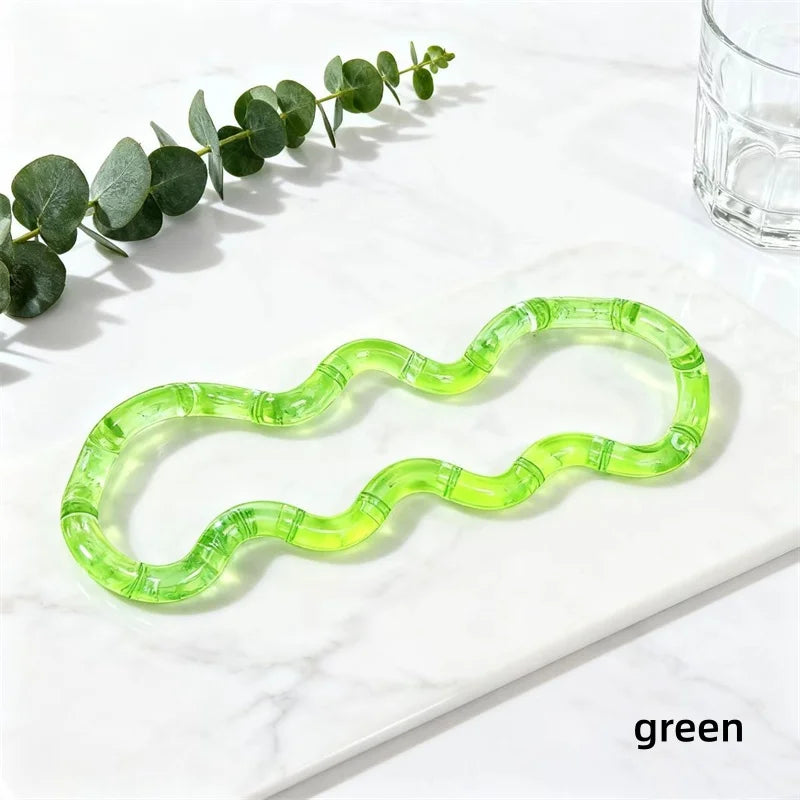 Deformable Rope Fidget Toy | Rainbow Stress Relief Sensory Toy detail view
