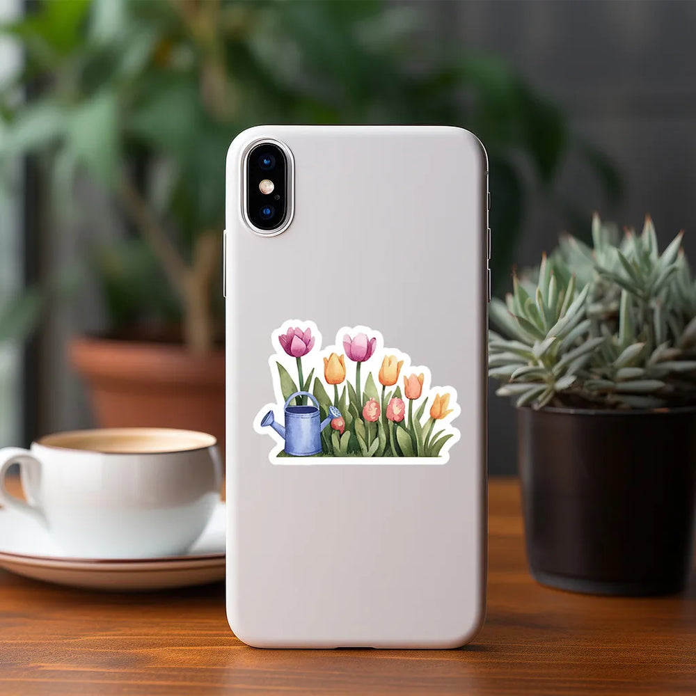 Spring Graffiti Sticker Set | Waterproof Decals for Cups, Laptops & Notebooks lifestyle view