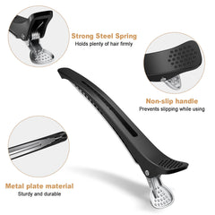 Duckbill Alligator Hair Clips for Hairdressing and Styling alternate view