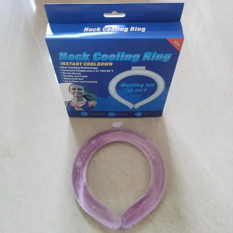 Outdoor Summer Neck Cooling Tube | Reusable Ice Ring for Hiking, Cycling, and Fishi additional angle