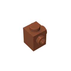 Gobricks GDS-1046 Modified Brick 1 x 1 with Studs on 2 Sides | Building Block for DIY alternate view