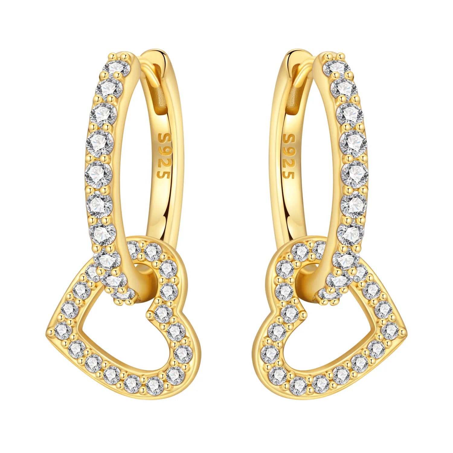 Original 925 Sterling Silver Planet Starlight Earrings Fashion 18K Gold Hoop Earring for detail view