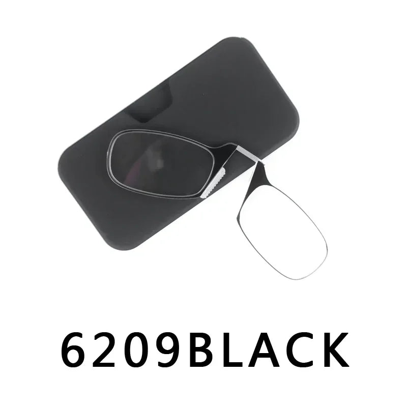 Nose Clip Reading Glasses Man High Quality Men Portable Foam Nose Glasses for Senio additional angle