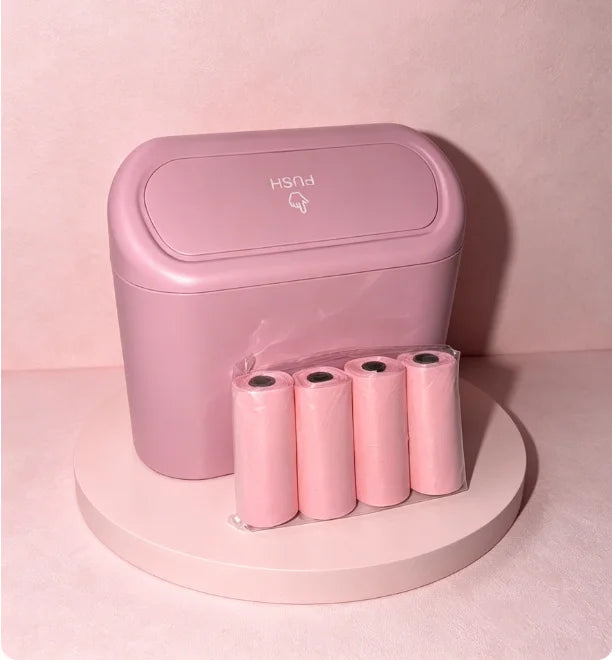 Car Trash Can, Mini Leakproof Trash Can for Car Desk, Thickened Garbage Bags Included alternate view