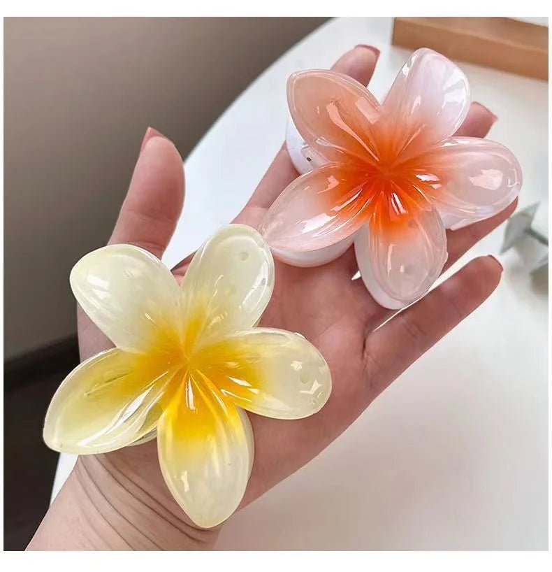 Bohemian Flower Hair Claw Clip For Women Sweet Floral Hair Claws Crab Clamp Barrettes Ha detail view