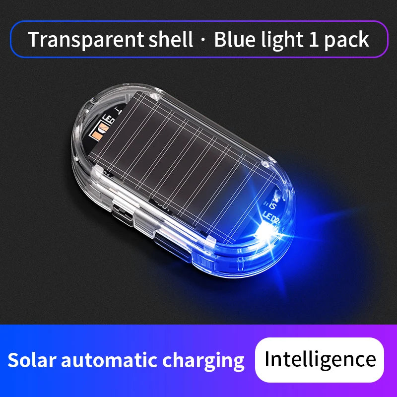 Solar Powered Car Warning Flashing Light | Interior LED Decorative Light alternate view