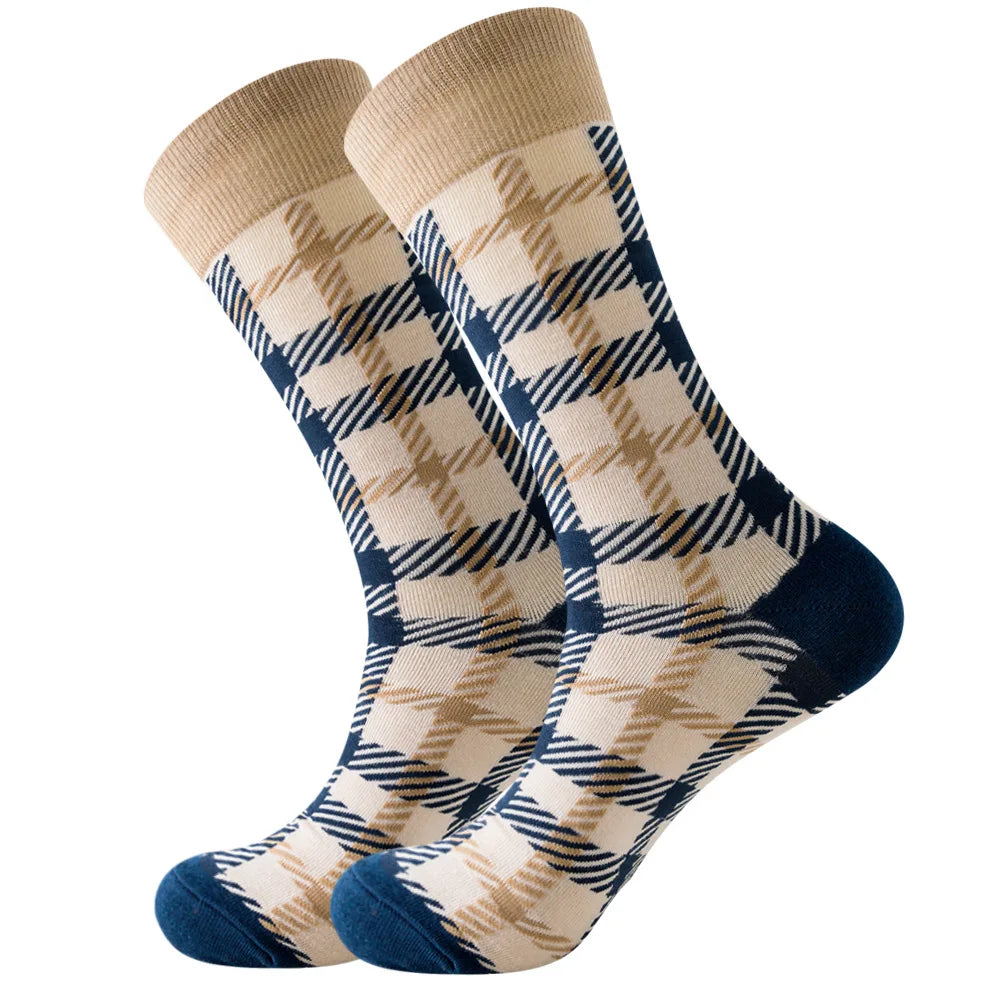 Sock Combed Cotton Funny Men's Big Size Crew Harajuku Hip Hop Thick Long Socks