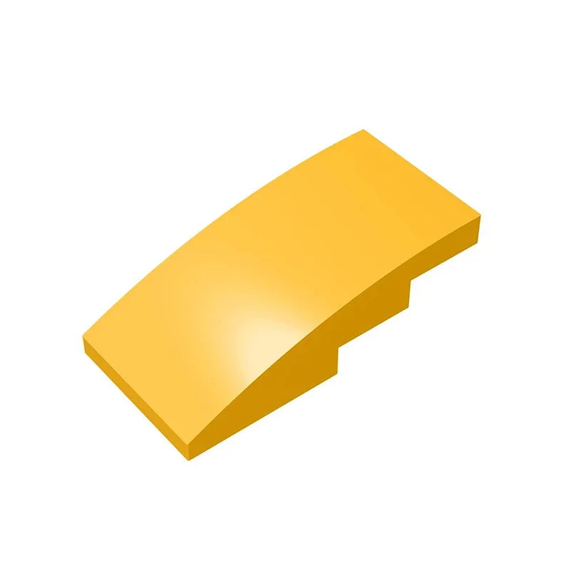 Slope, Curved 4 x 2 Building Block (Gobricks GDS-660) | Compatible with Lego 93606 Parts detail view