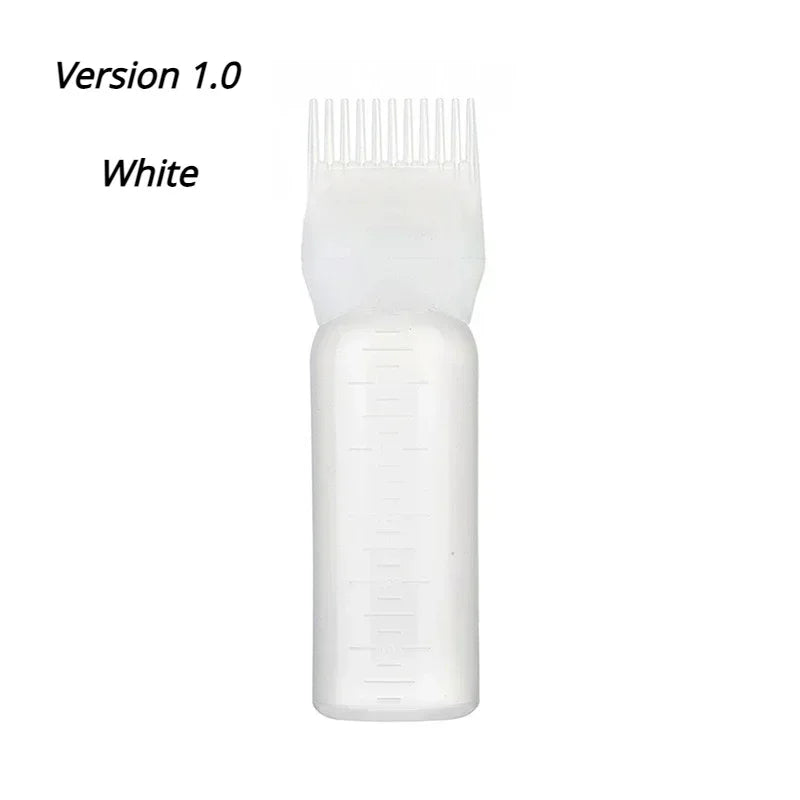 Silicone Shampoo Brush Head Scalp Massage Comb Hair Dye Tint Oil Applicator Bottle additional angle