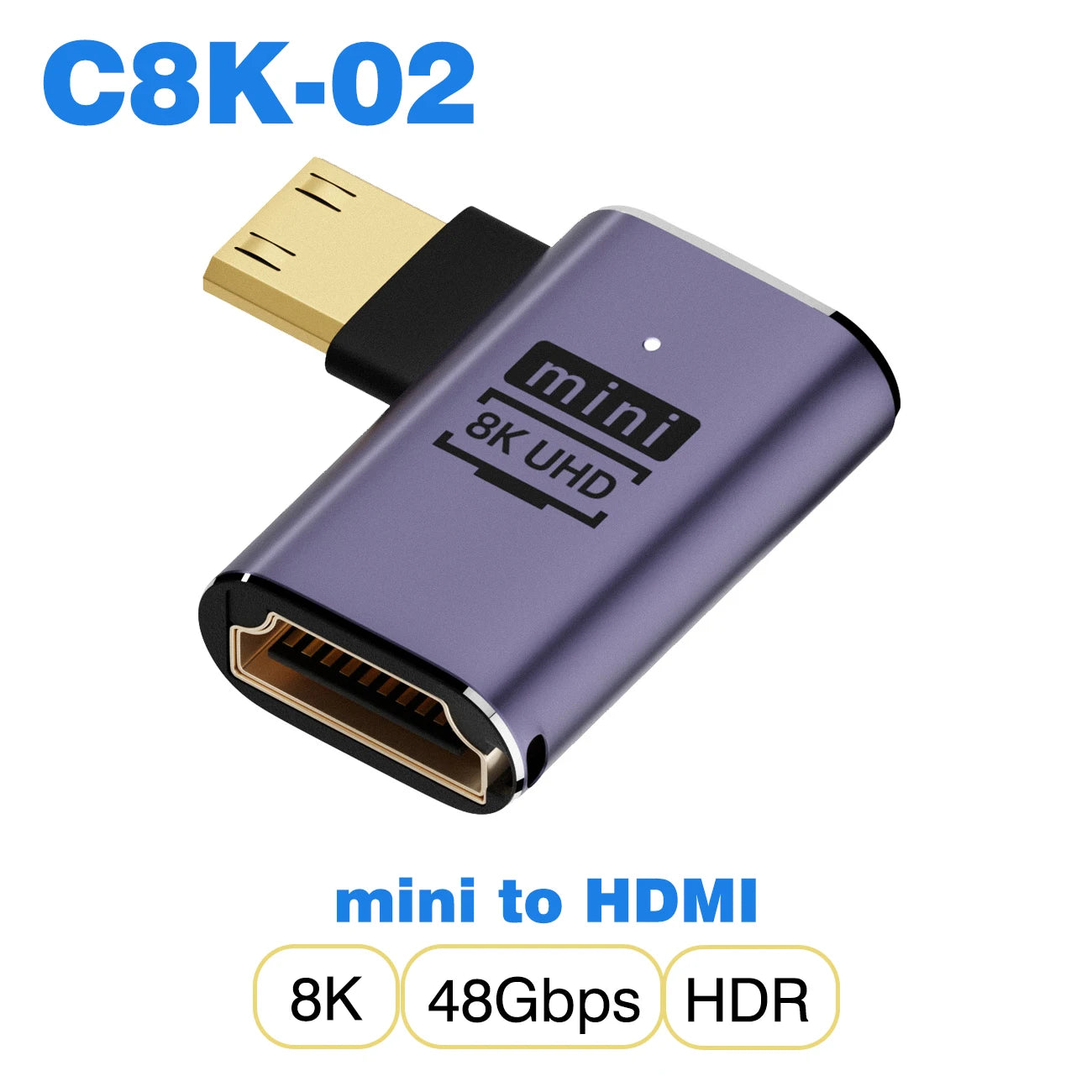 NNBILI HDMI 2.1 Cable Adapter | Mini Micro HDMI to HDMI Converter 48Gbps 8K@60Hz lifestyle view