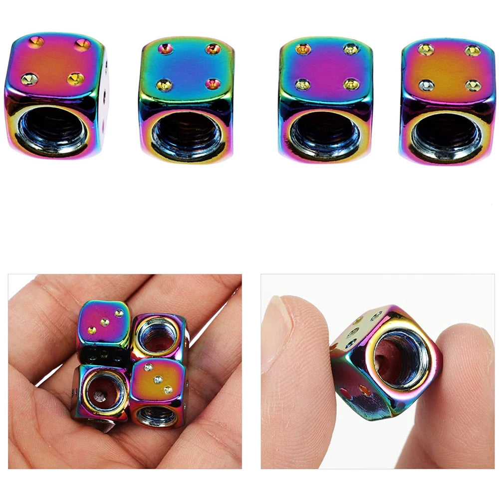 Aluminum Alloy Tire Valve Caps 4 Pcs
