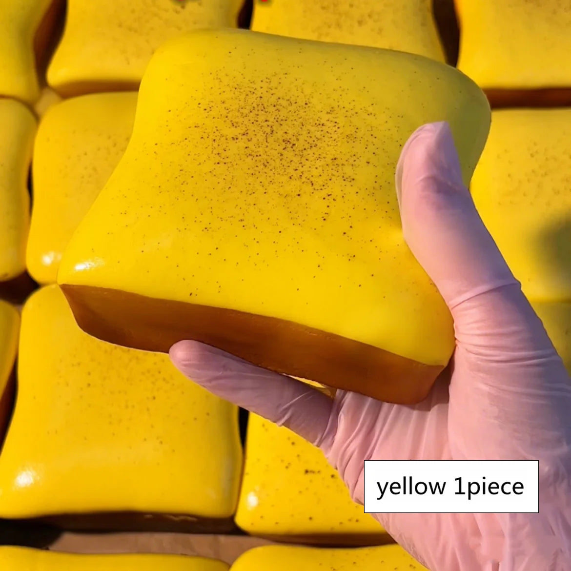 Toast Squeeze Stress Relief Toy | Soft Simulated Bread Fidget Toy close-up view