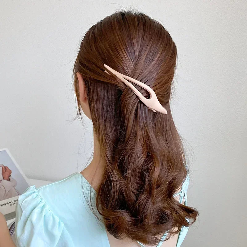 Frosted Duckbill Clips Women Girls Hairpins Headwear Ponytail Acrylic Duckbill Clips Large Size Hair Claws Barrettes Candy Color