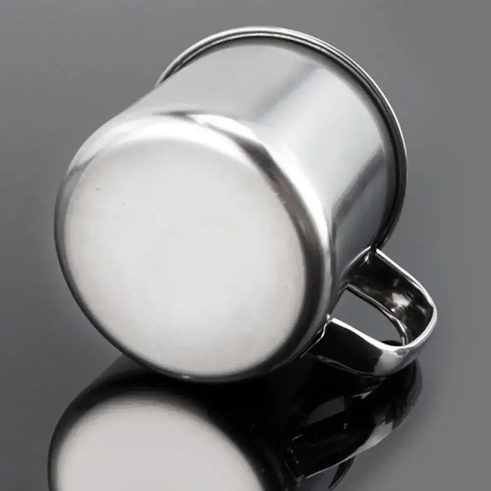 100ml Tea Cup Quality Portable Stainless Steel Water with Handle Camping Outdoor Trav lifestyle view