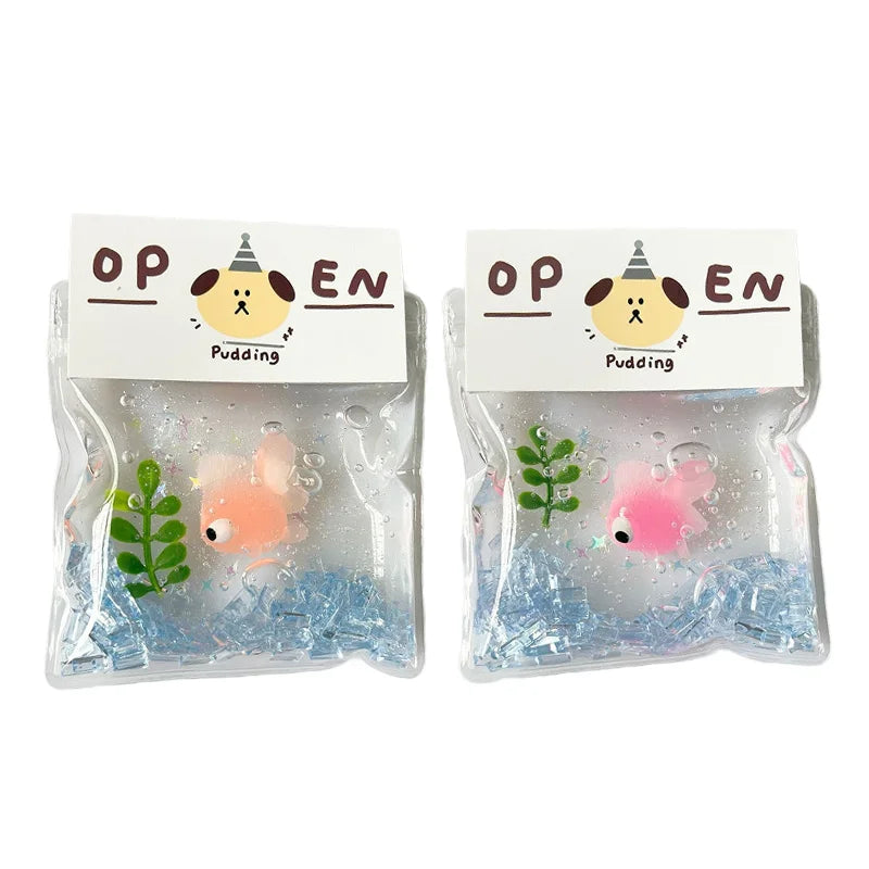 Kawaii Little Goldfish Squeeze Toy Slow Rebound Stress Relief Toys Cute Water-like additional angle