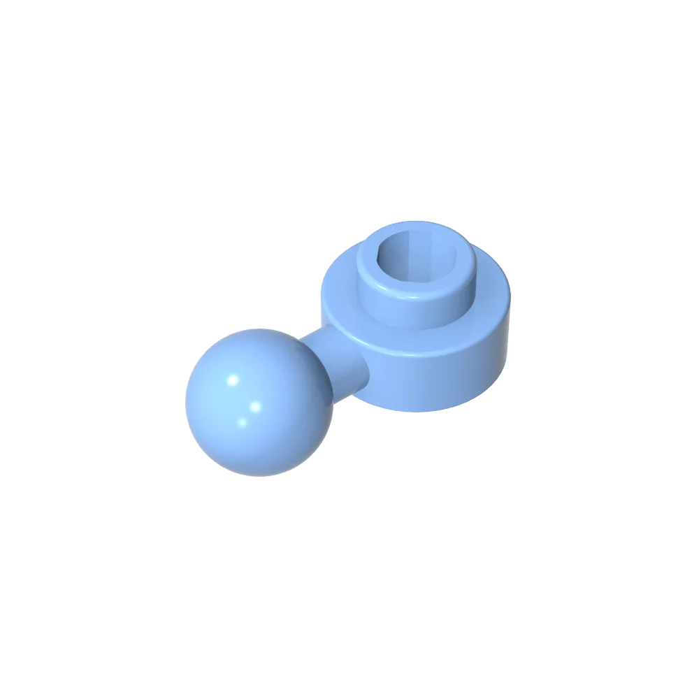 Gobricks GDS-1500 Hinged Plate 1x1 with Ball Head | Compatible Building Brick lifestyle view