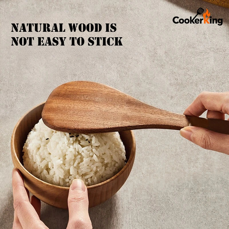 4 in 1 Cooking Tool Set | Ebony Wood Spatula and Spoon Set for Kitchen lifestyle view
