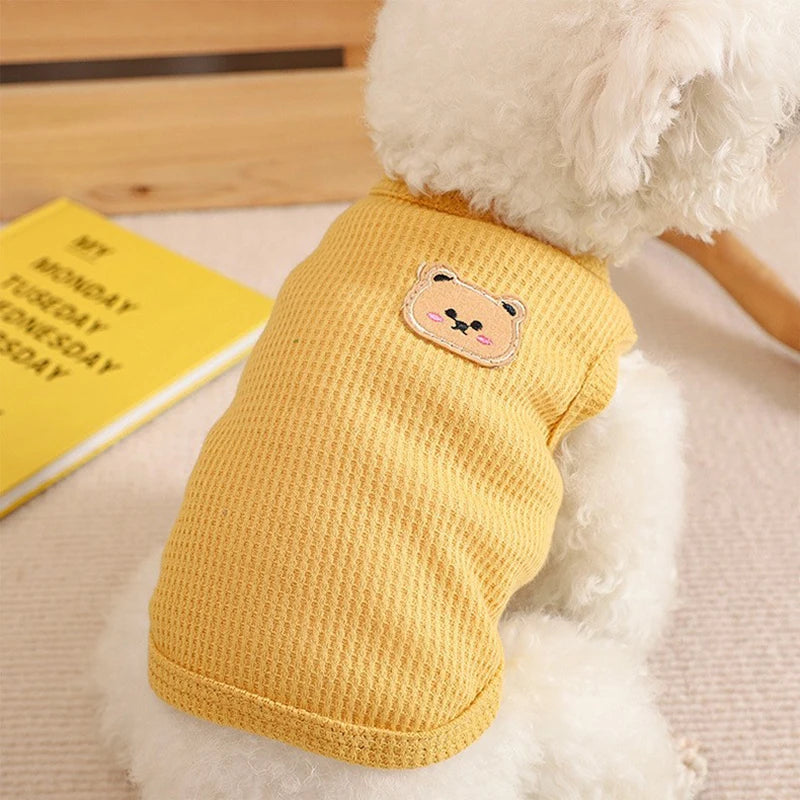 Dog Vest Pet Cat Clothing Four Colors Of Polyester Fabric Breathable Sweat Resistant alternate view