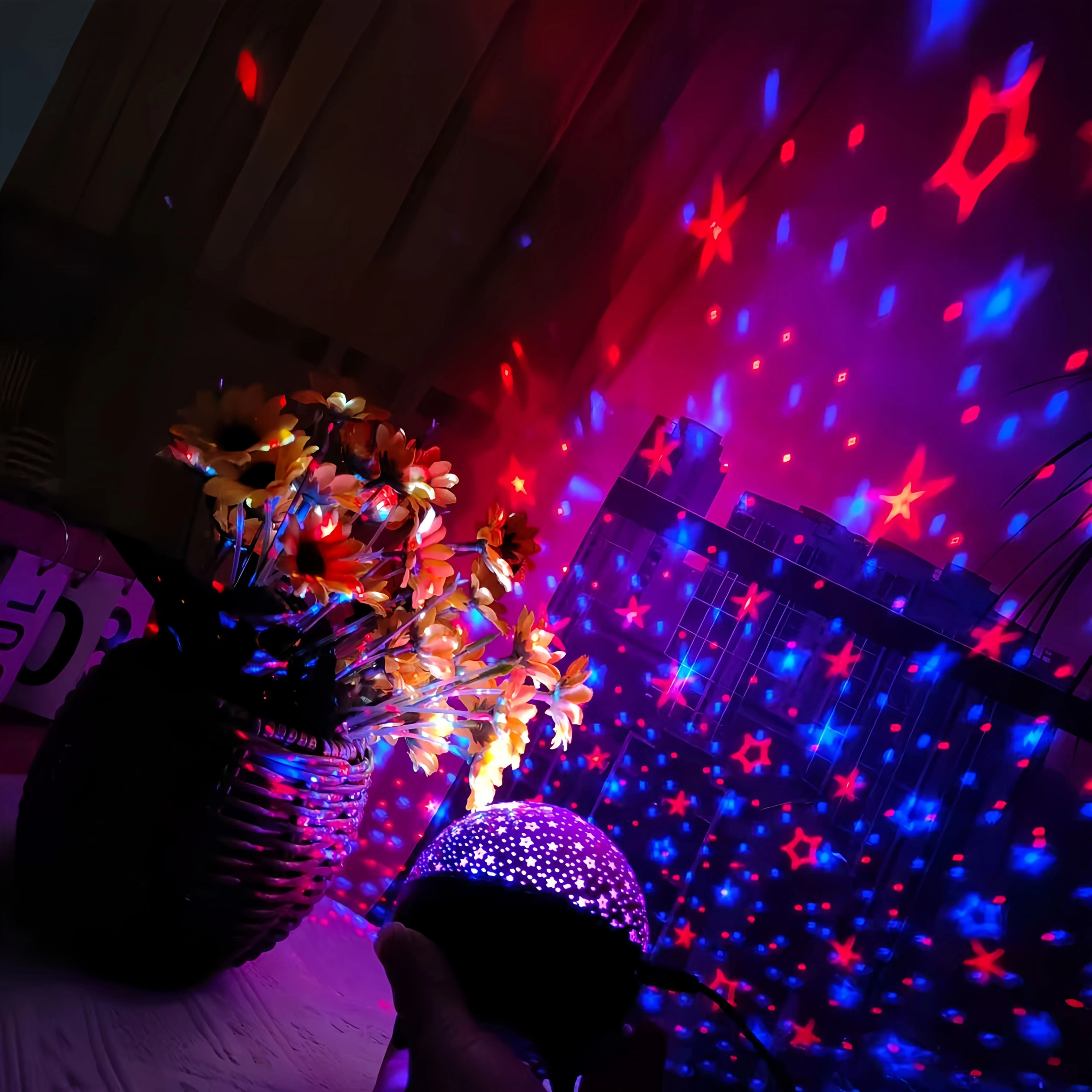 Starry Sky Projector Light | 7-Mode LED Night Light for Kids Room Decor detail view