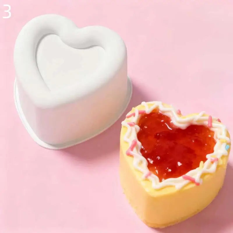 Silicone Mousse Cake Mold Flower Heart Star Shape Kitchen Baking Pudding Cup Chocolat lifestyle view