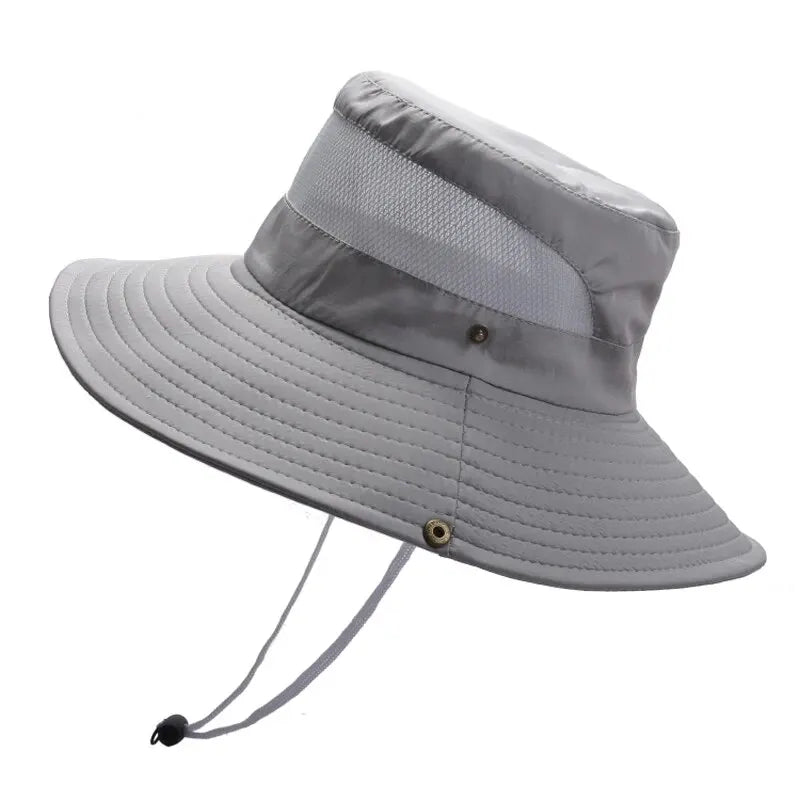 Summer Breathable Fisherman Hat | Unisex Outdoor Sun Hat lifestyle view